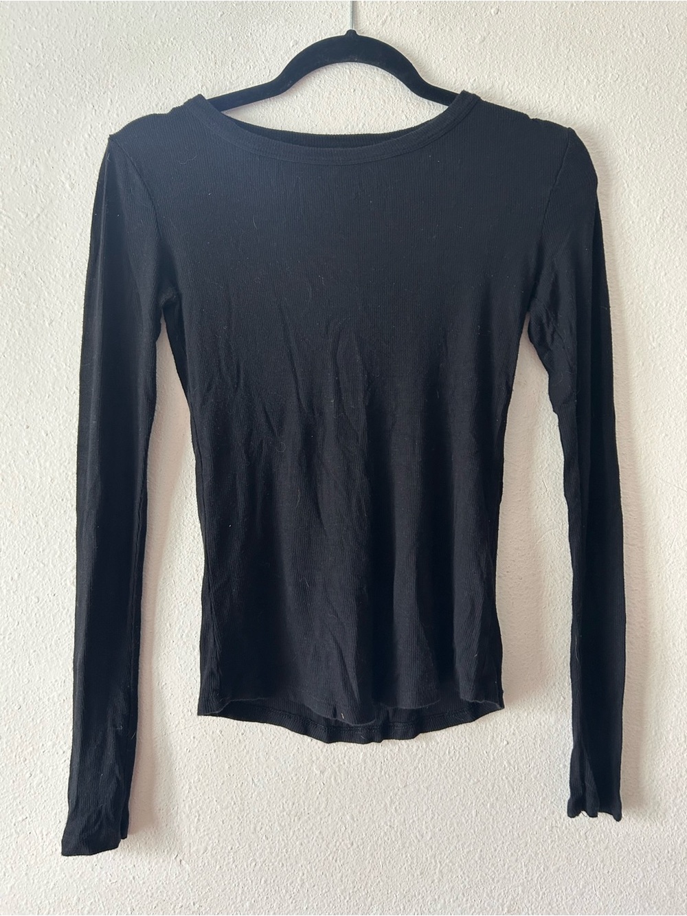 bp Black Long Sleeve Crewneck Top